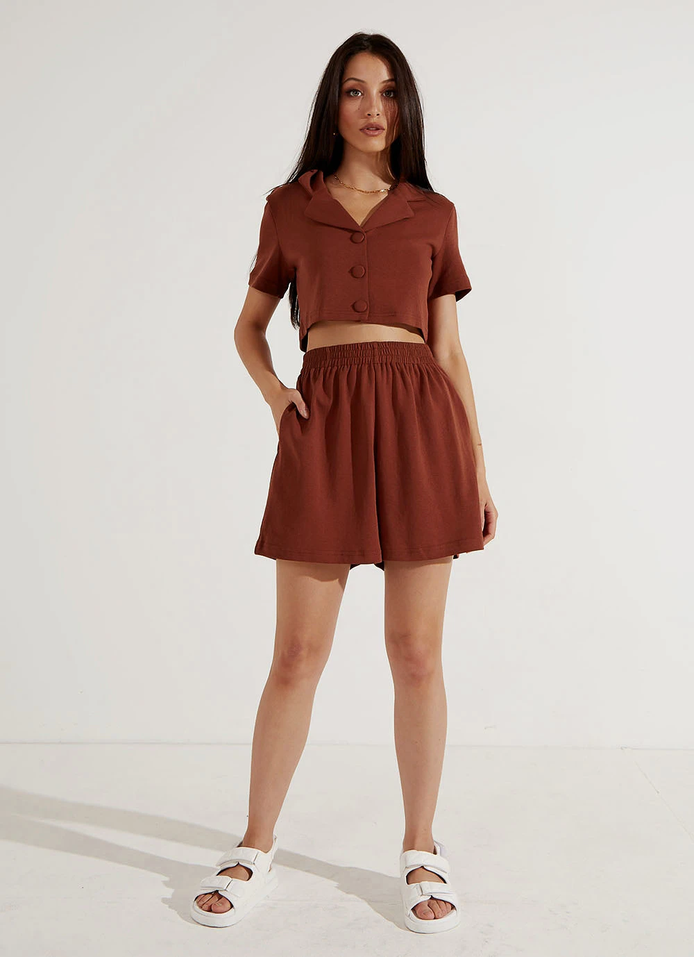 Peppermayo Exclusive En Route Crop - Chocolate New & Most Loved 5 Peppermayo Exclusive En Route Crop - Chocolate New & Most Loved