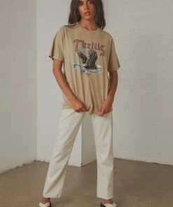 Thrills Storm The Castle Merch Fit Tee - Vintage Khaki New & Most Loved 9 Thrills Storm The Castle Merch Fit Tee - Vintage Khaki New & Most Loved