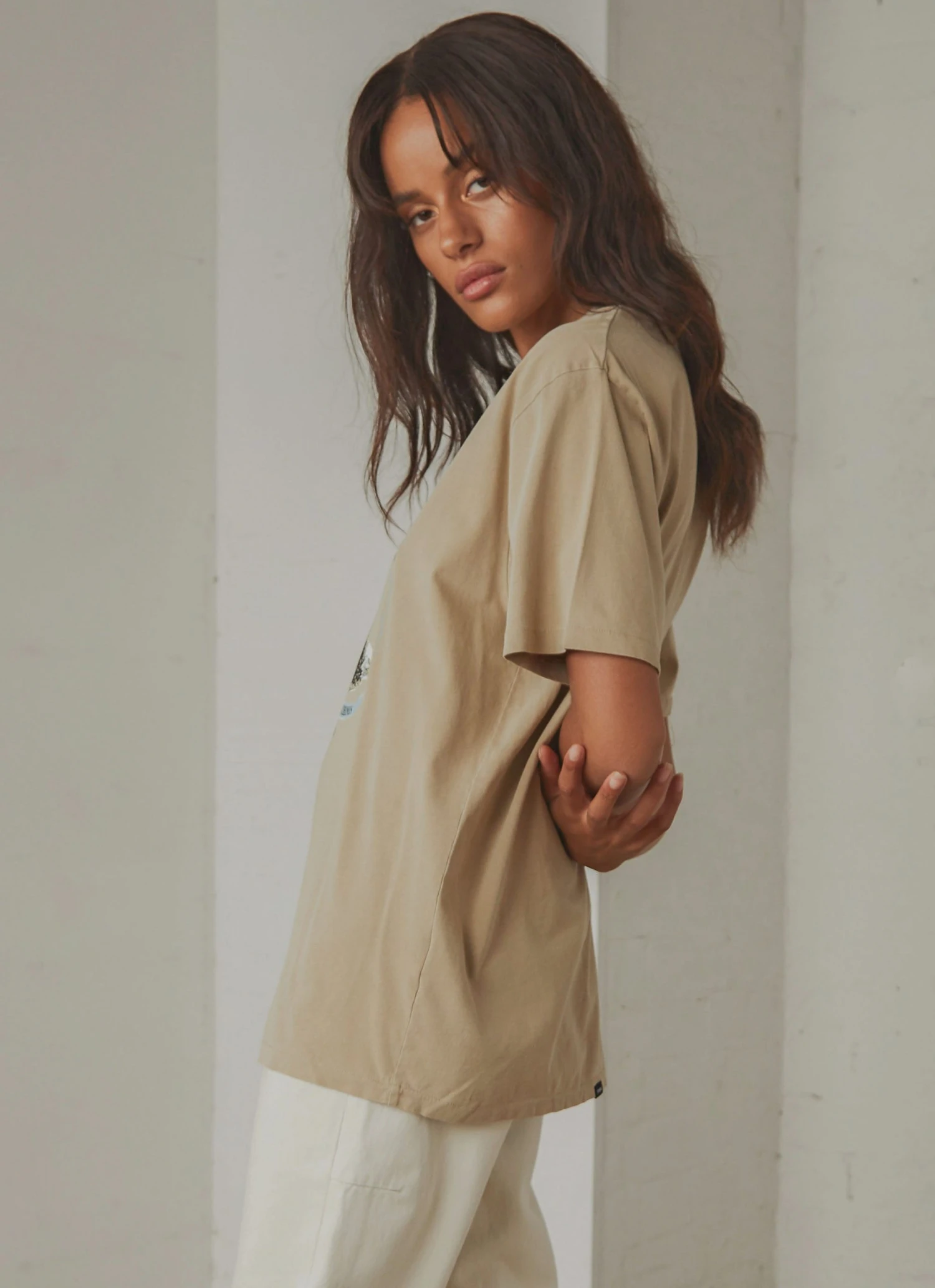 Thrills Storm The Castle Merch Fit Tee - Vintage Khaki New & Most Loved 6 Thrills Storm The Castle Merch Fit Tee - Vintage Khaki New & Most Loved