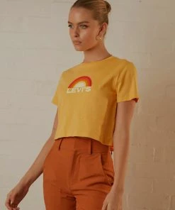 Levi's Cropped Jordie Tee - Sunrise Amber 4 Levi's Cropped Jordie Tee - Sunrise Amber