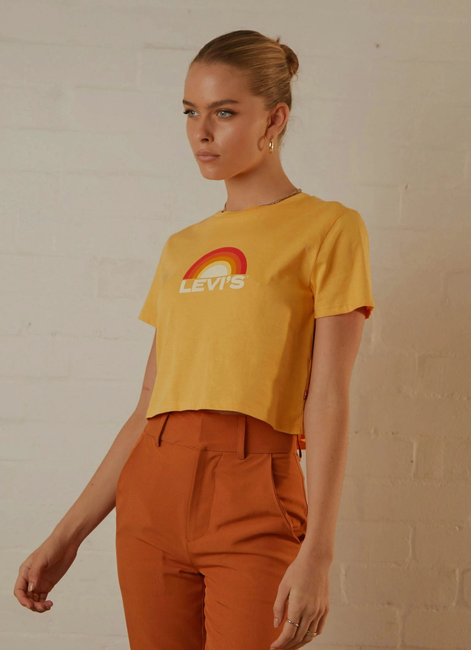 Levi's Cropped Jordie Tee - Sunrise Amber Levi's Cropped Jordie Tee - Sunrise Amber