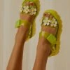 Melissa X Lazy Oaf Green Kick Off Sandal - Green 2 Melissa X Lazy Oaf Green Kick Off Sandal - Green