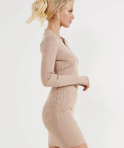 Peppermayo Cafe Meeting Dress - Beige New Dresses