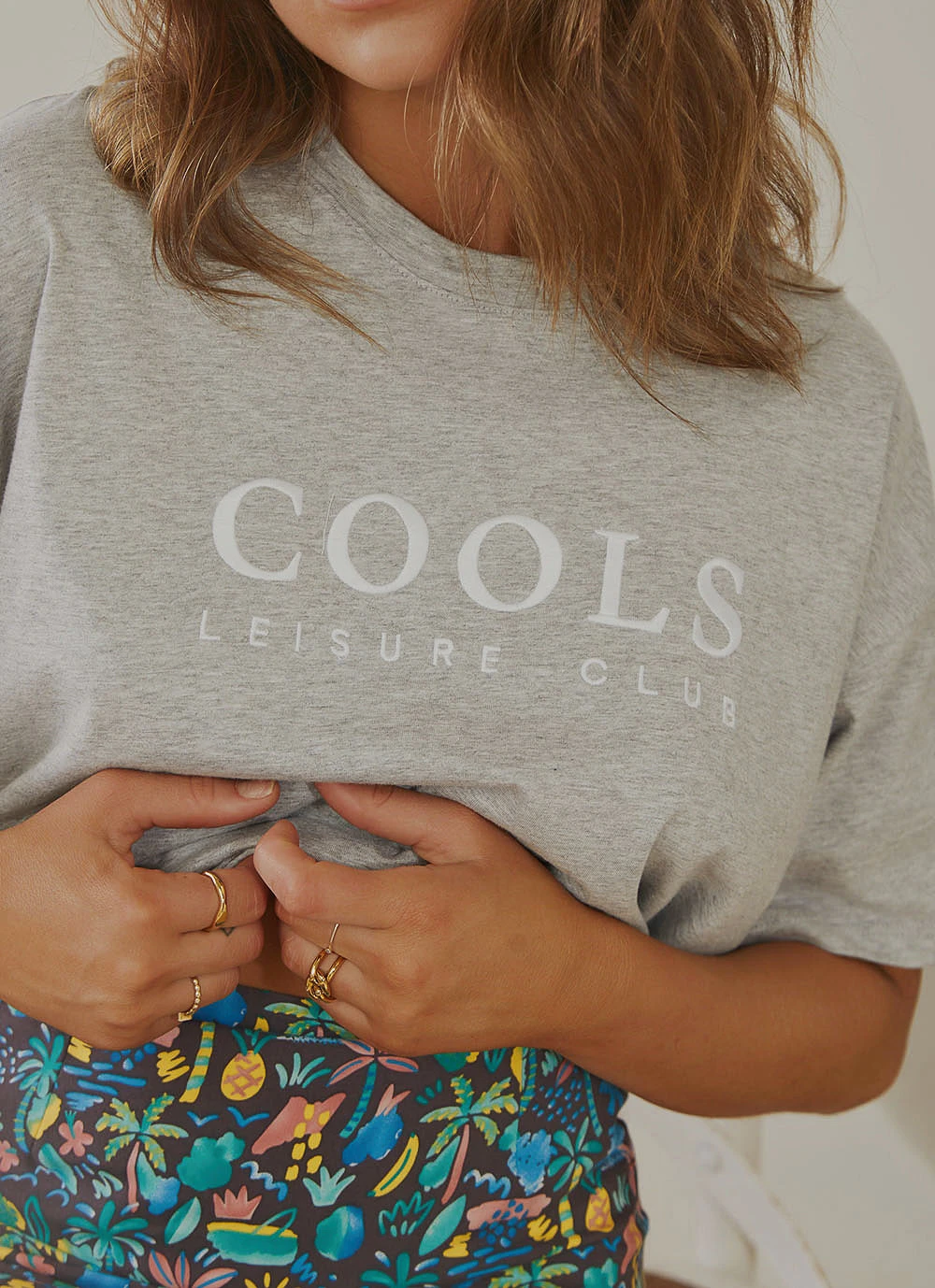 Cools Club New & Most Loved Leisure Club Tee - Grey Melange 4 Cools Club New & Most Loved Leisure Club Tee - Grey Melange