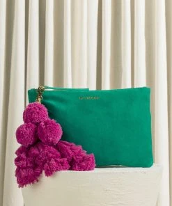 The Wolf Gang Bedouin Clutch - Marine Suede