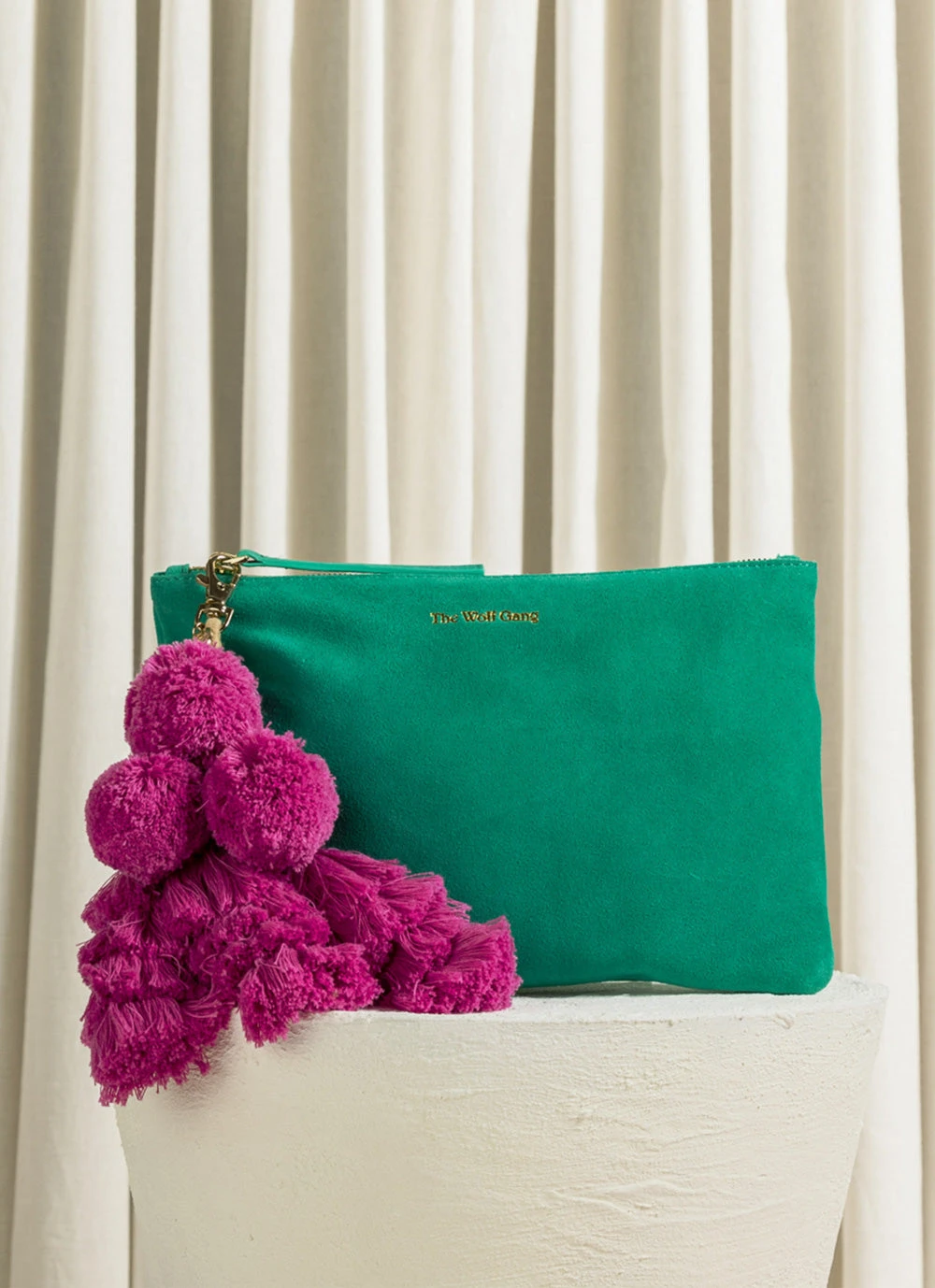 The Wolf Gang Bedouin Clutch - Marine Suede The Wolf Gang Bedouin Clutch - Marine Suede