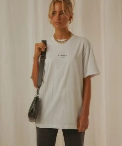 Afends Premium Organic Unisex Rettro Fit Tee - White