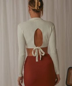 Peppermayo Fresh Start Knit Top - White 11 Peppermayo Fresh Start Knit Top - White