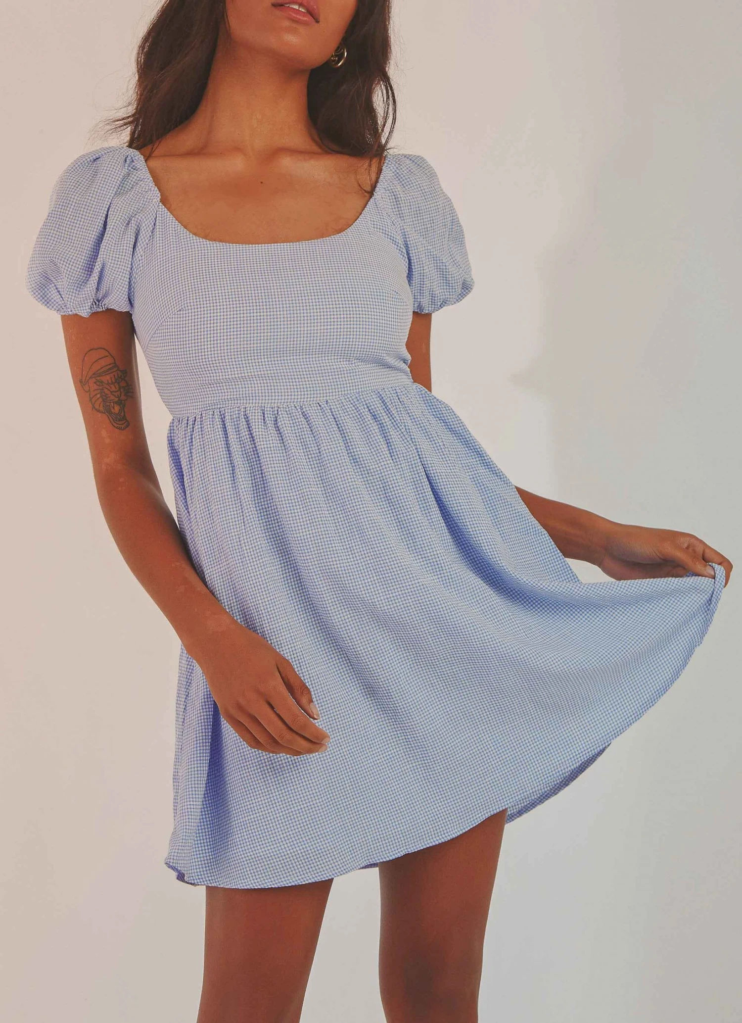 Peppermayo On The Horizon Mini Dress - Blue Gingham 4 Peppermayo On The Horizon Mini Dress - Blue Gingham