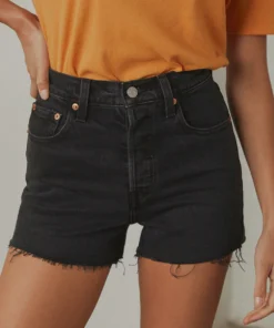 Levi's Ribcage Short - Black Bayou New Bottoms 9 Levi's Ribcage Short - Black Bayou New Bottoms