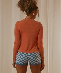 Peppermayo New & Most Loved Pamela Long Sleeve Top - Orange