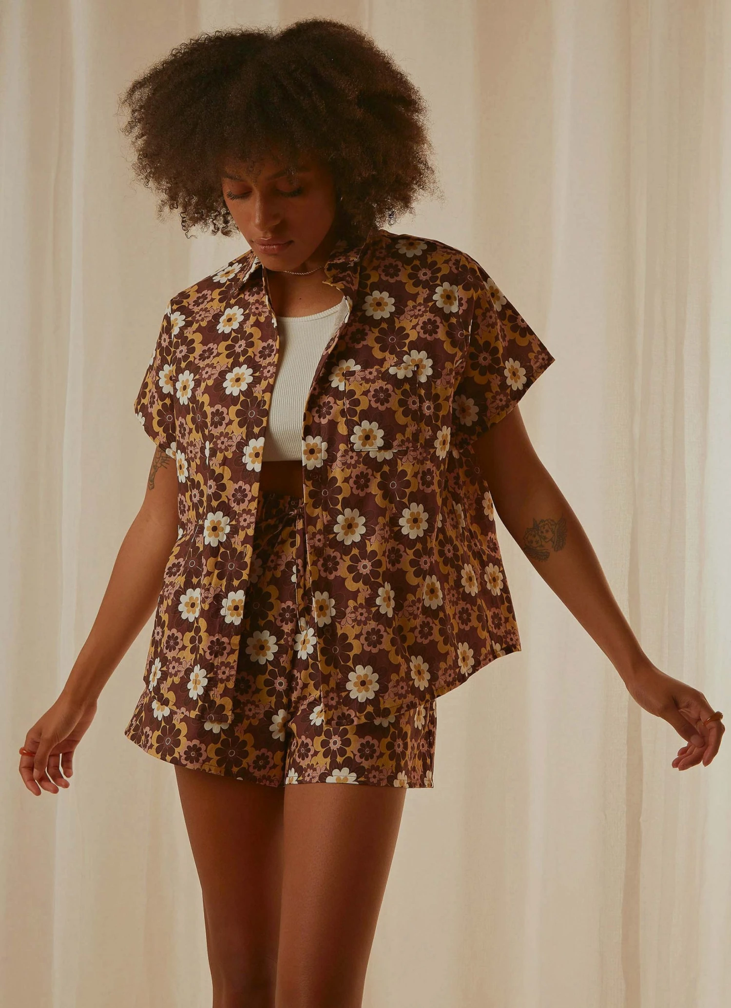 Peppermayo Exclusive Woodstock Shirt - Retro Floral 3 Peppermayo Exclusive Woodstock Shirt - Retro Floral