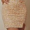 Peppermayo Exclusive The Avenue Linen Mini Skirt - Orange Floral 1 Peppermayo Exclusive The Avenue Linen Mini Skirt - Orange Floral