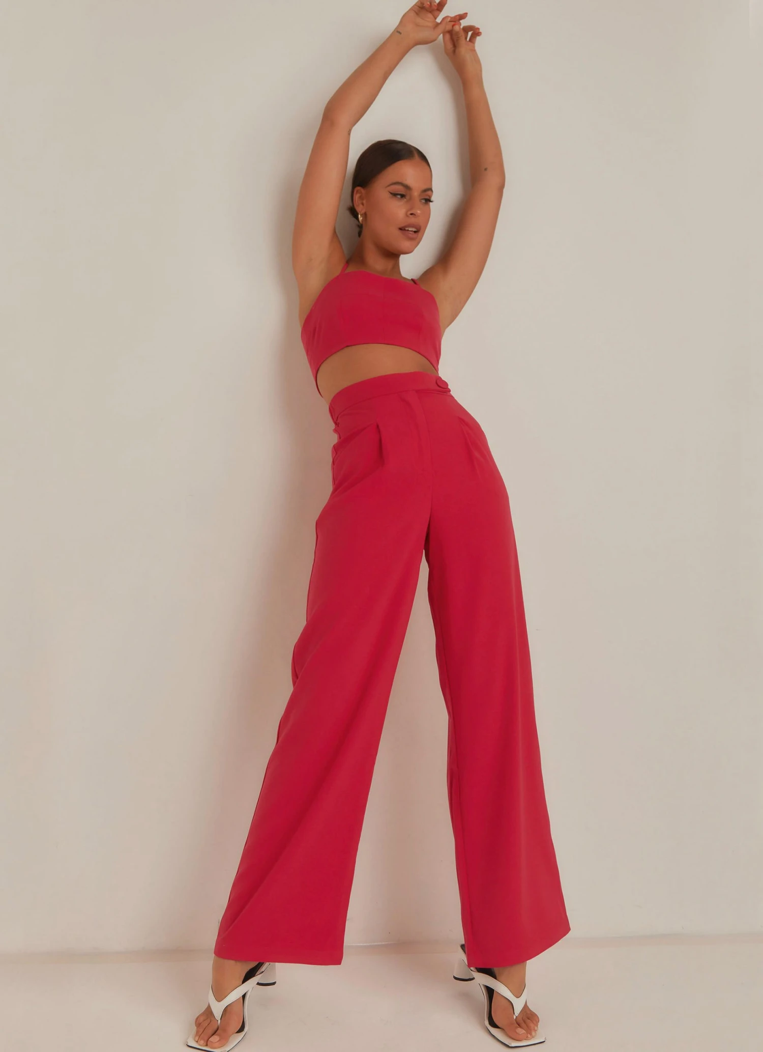 4th & Reckless New & Most Loved Vivian Trouser - Hot Pink 4th & Reckless New & Most Loved Vivian Trouser - Hot Pink