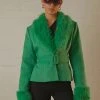 Peppermayo Exclusive New & Most Loved Maddy Faux Fur Jacket - Jade Green 2 Peppermayo Exclusive New & Most Loved Maddy Faux Fur Jacket - Jade Green