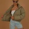 Nude Lucy Topher Puffer Jacket - Willow 2 Nude Lucy Topher Puffer Jacket - Willow