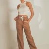 Nude Lucy Marvin Wide Leg Pant - Coffee 1 Nude Lucy Marvin Wide Leg Pant - Coffee