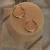 Peppermayo New Accessories Long Lunch Gold Hoop Earring - Gold