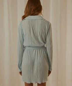 Peppermayo Exclusive Soho Chic Shirt Dress - Baby Blue