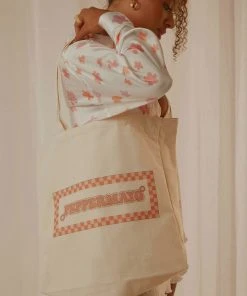 Peppermayo Exclusive New & Most Loved Peppermayo Groove City Canvas Tote - Pink