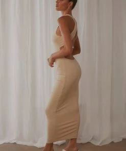 Lioness Fashion The Clare Dress - Oatmeal