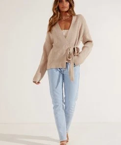 Peppermayo Vibin' Out Top - Beige New & Most Loved