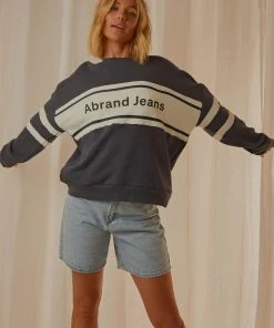 Abrand A Oversized Sweater - 70s Navy New & Most Loved 4 Abrand A Oversized Sweater - 70s Navy New & Most Loved