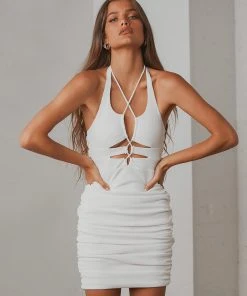 Peppermayo Floating Mini Dress - White New Dresses