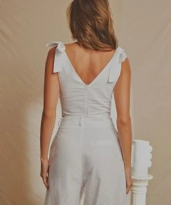 National Breast Cancer Foundation X Peppermayo New & Most Loved Parisian Life Linen Bustier Crop - White 13 National Breast Cancer Foundation X Peppermayo New & Most Loved Parisian Life Linen Bustier Crop - White