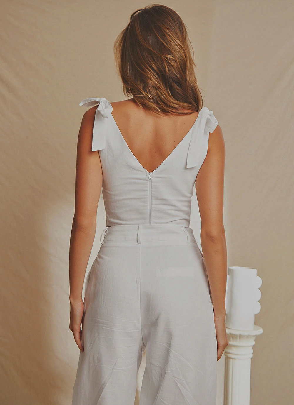 National Breast Cancer Foundation X Peppermayo New & Most Loved Parisian Life Linen Bustier Crop - White 8 National Breast Cancer Foundation X Peppermayo New & Most Loved Parisian Life Linen Bustier Crop - White