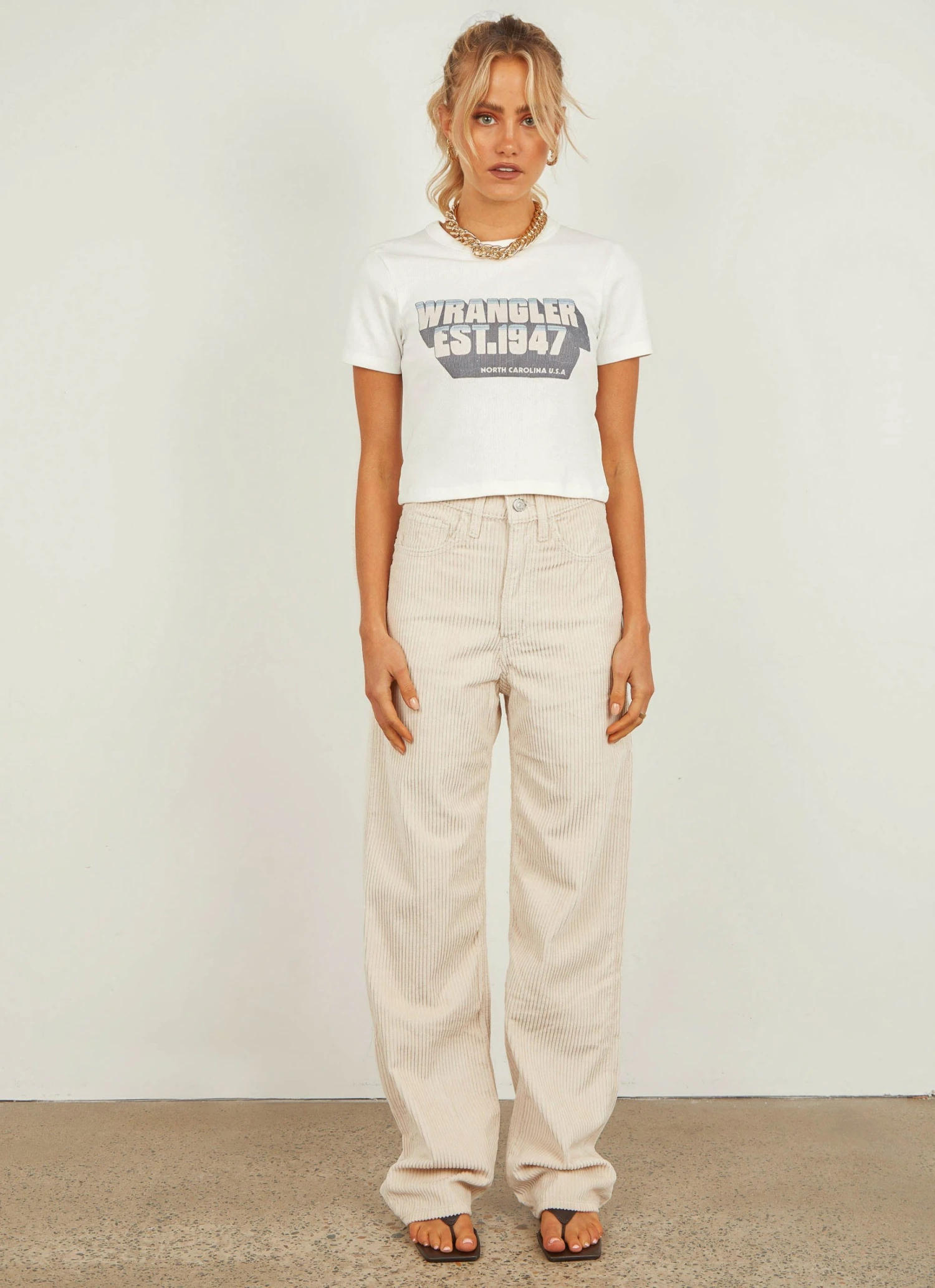 Wrangler Dreambound Rib Tee - Vintage White 5 Wrangler Dreambound Rib Tee - Vintage White