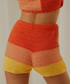 Peppermayo Exclusive New & Most Loved Sunburst Crochet Shorts - Sunrise 13 Peppermayo Exclusive New & Most Loved Sunburst Crochet Shorts - Sunrise