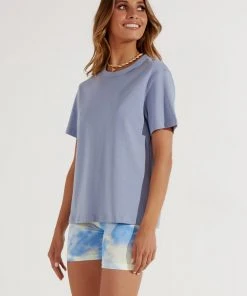 Peppermayo The Staple Tee - Dusty Blue 5 Peppermayo The Staple Tee - Dusty Blue