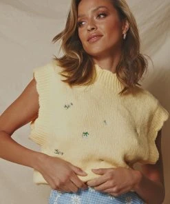 Peppermayo New & Most Loved Buttercup Sweater Vest - Yellow