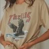 Thrills Storm The Castle Merch Fit Tee - Vintage Khaki New & Most Loved 2 Thrills Storm The Castle Merch Fit Tee - Vintage Khaki New & Most Loved