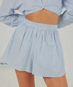 Peppermayo Exclusive Summer Issue Shorts - Blue & White Stripe New & Most Loved 5 Peppermayo Exclusive Summer Issue Shorts - Blue & White Stripe New & Most Loved