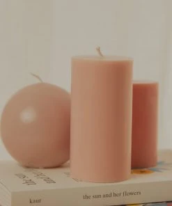 Candle Co Moreton Eco Slim Pillar Candle- 5 X 10cm - Toffee New & Most Loved