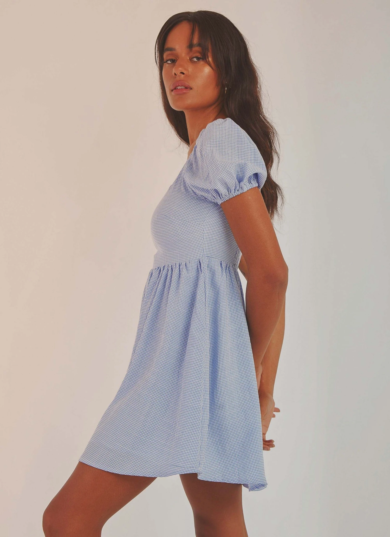Peppermayo On The Horizon Mini Dress - Blue Gingham 6 Peppermayo On The Horizon Mini Dress - Blue Gingham