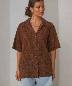 Thrills New & Most Loved Panthera Slouch Shirt - Mustang Brown 9 Thrills New & Most Loved Panthera Slouch Shirt - Mustang Brown