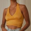 Peppermayo New & Most Loved Making Waves Halter Top - Mango 1 Peppermayo New & Most Loved Making Waves Halter Top - Mango