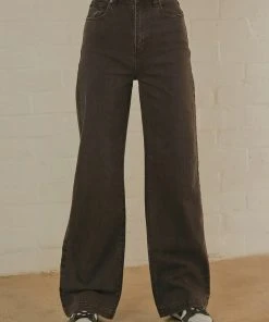 Abrand A 94 High & Wide Jean - Black Stone New & Most Loved