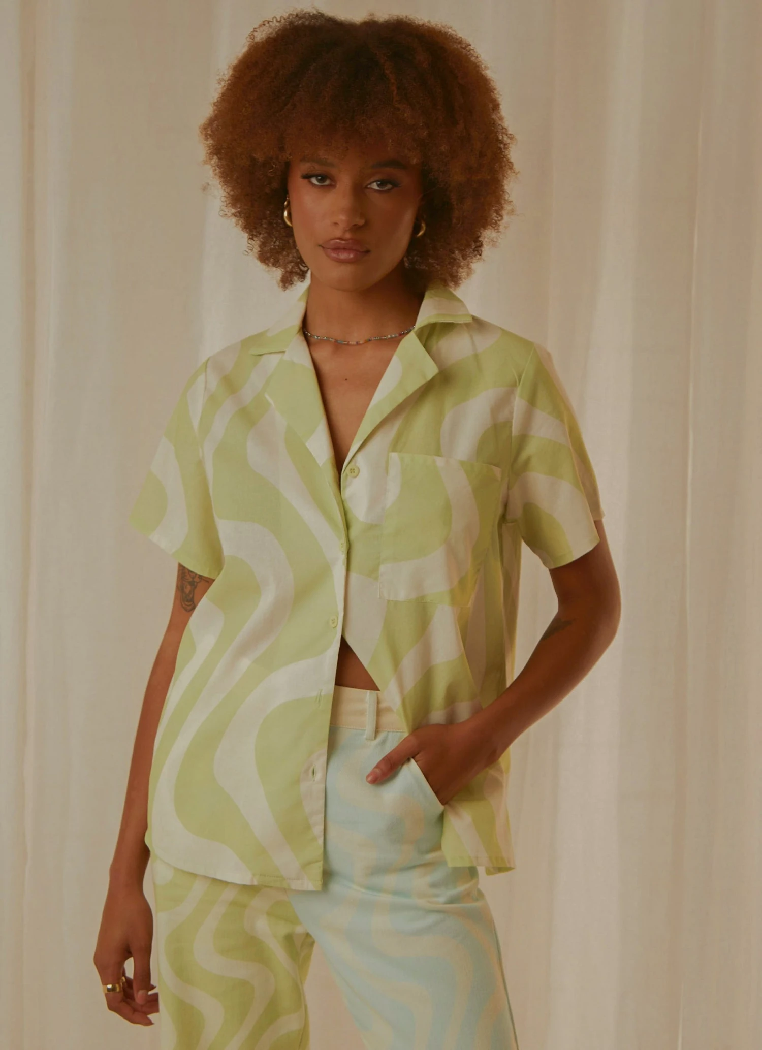 Peppermayo Exclusive New & Most Loved Feels Like Sunday Shirt - Lime Wave 3 Peppermayo Exclusive New & Most Loved Feels Like Sunday Shirt - Lime Wave