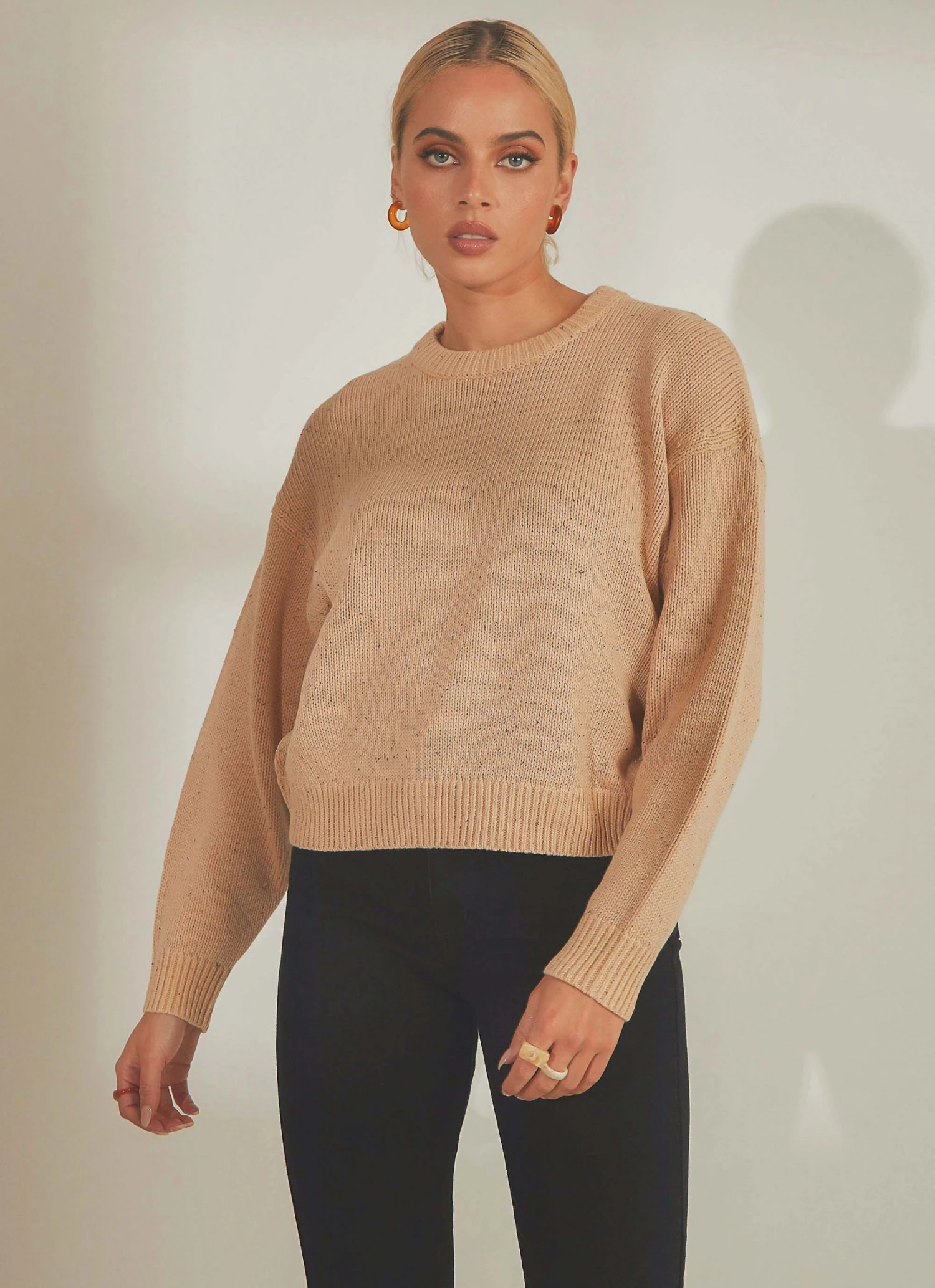 Nude Lucy Lennon Speckle Knit - Honey Speckle 6 Nude Lucy Lennon Speckle Knit - Honey Speckle