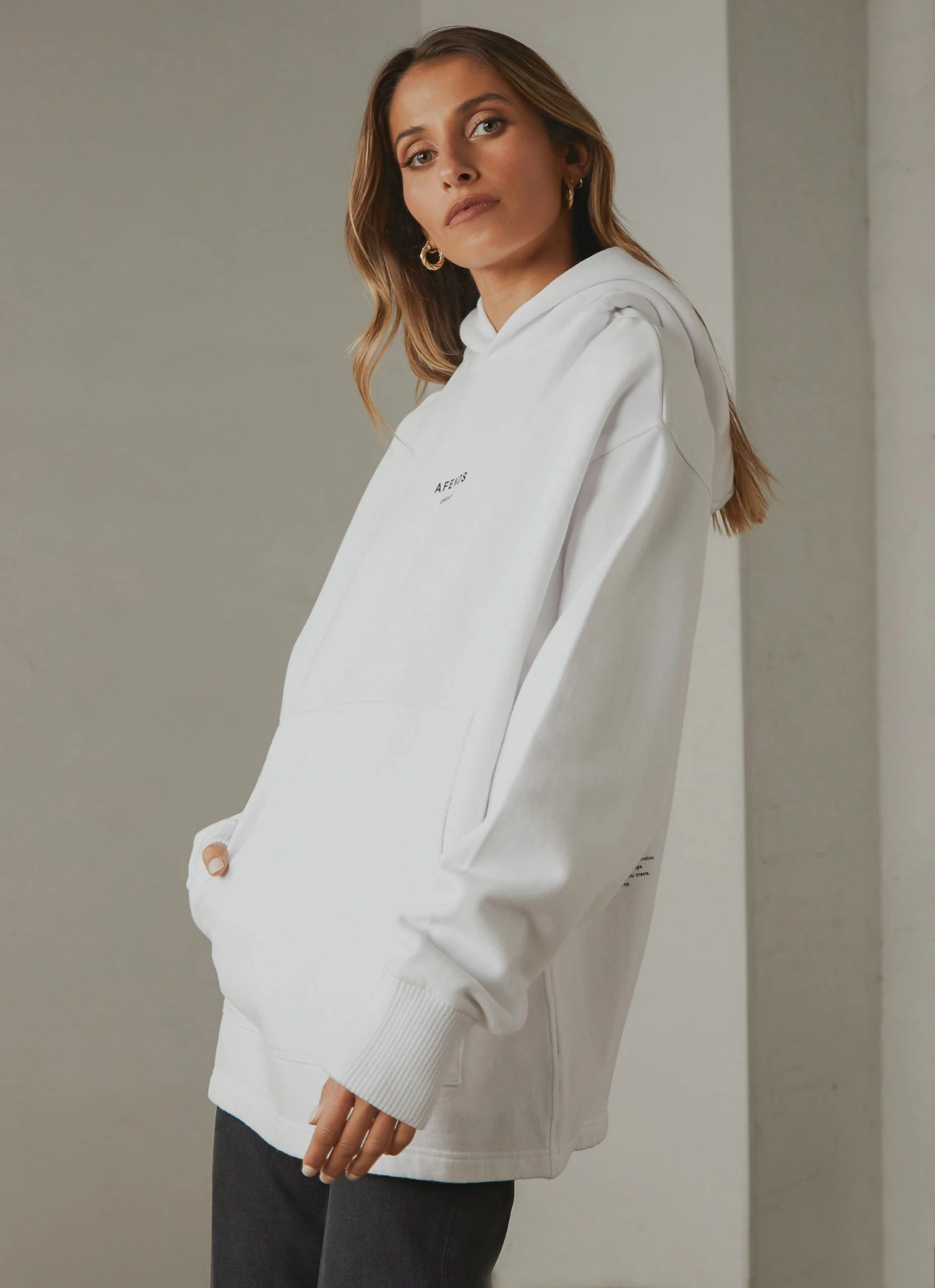 Afends Premium Organic Unisex Pull On Hood - White New & Most Loved 6 Afends Premium Organic Unisex Pull On Hood - White New & Most Loved