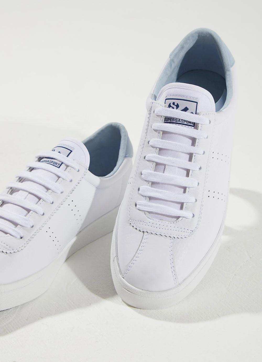 Superga 2843 CLUBS SNEAKER - A0E White/Blue New & Most Loved 4 Superga 2843 CLUBS SNEAKER - A0E White/Blue New & Most Loved