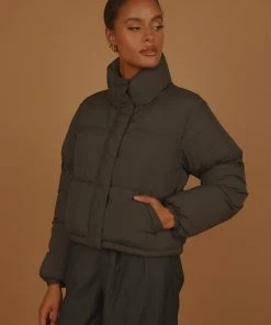 Nude Lucy Topher Puffer Jacket - Coal New & Most Loved