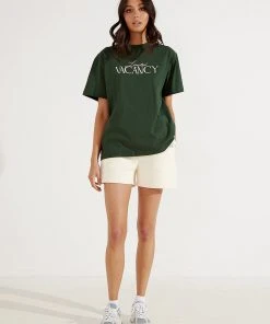 Vacancy Supply Late Checkout Tee - Forest Green
