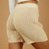 Peppermayo Our World Knit Shorts - Beige
