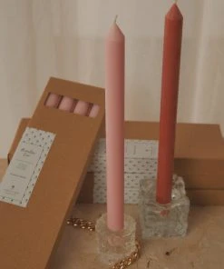 Candle Co Moreton Eco Dinner Candle 4 Pack - Blush Pink New & Most Loved 8 Candle Co Moreton Eco Dinner Candle 4 Pack - Blush Pink New & Most Loved