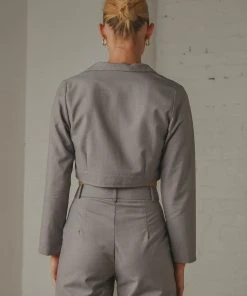 Peppermayo Exclusive New & Most Loved L.A Loving Cropped Blazer - Slate 6 Peppermayo Exclusive New & Most Loved L.A Loving Cropped Blazer - Slate